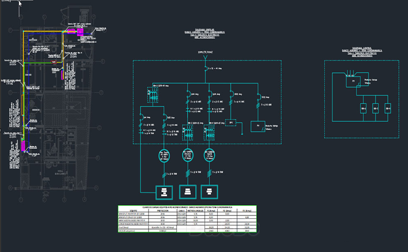 دانلود فایل اتوکد پلان تک‌خطی تأسیسات برق DWG | Single-Line Plan Electrical Plant DWG File برای AutoCAD